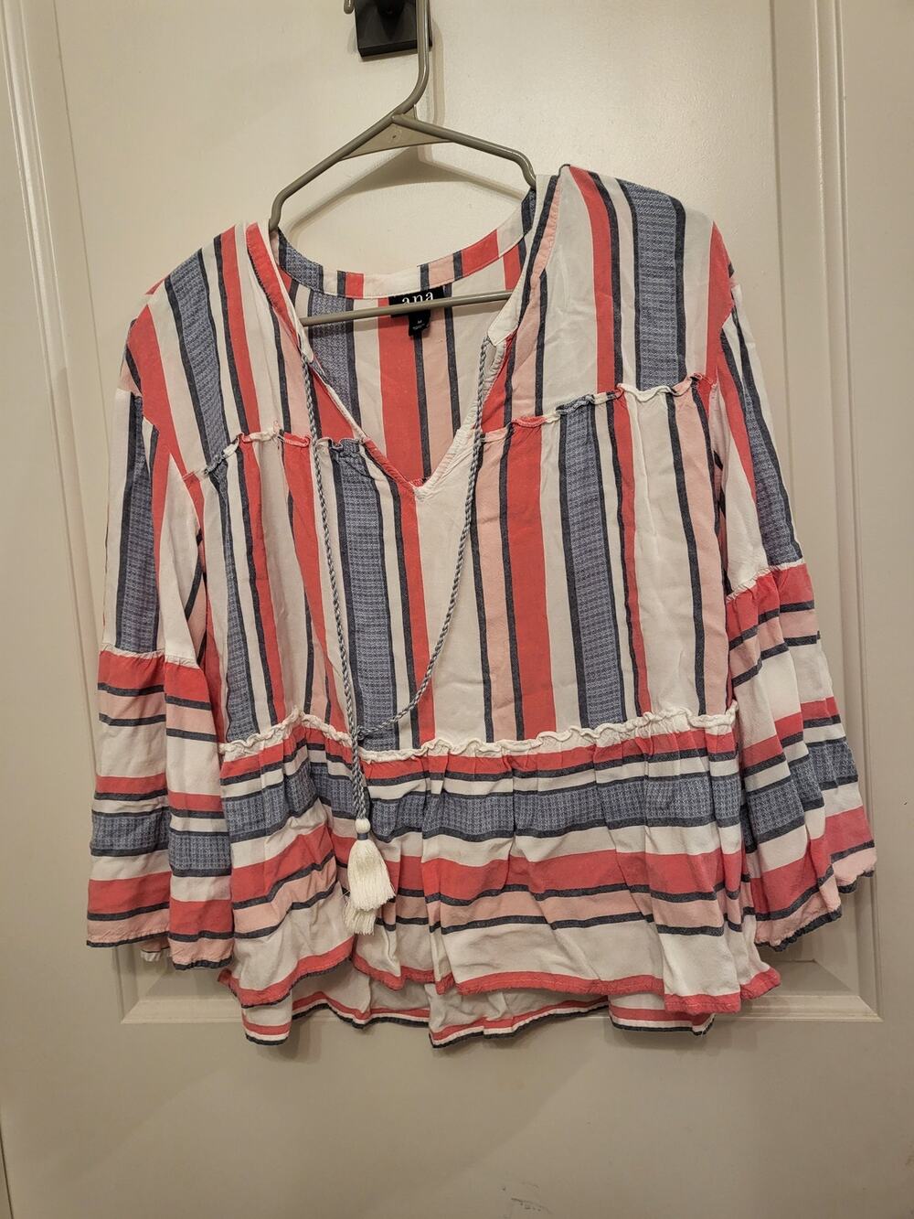 A.N.A boho flowy shirt medium